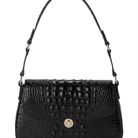 Brahmin Handbags - Brahmin Nerida Handbag
Black, Crocodile Embossed - FIRM